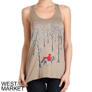 Little Red Riding Hood Racerback tank